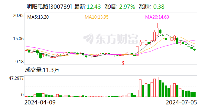 明阳电路：蔡林生辞去公司副总经理、董事会秘书职务