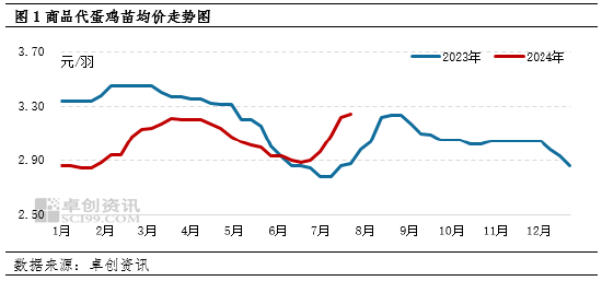 7月蛋鸡苗价格环比上涨  8月或仍存涨势