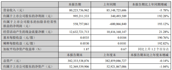 TCL科技2024年上半年净利9.95亿同比增长192.28% 新能源光伏行业装机需求保持增长  第1张