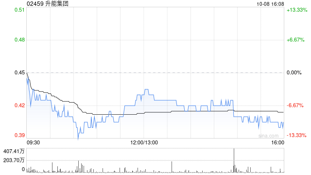 升能集团公布完成配售8000万股  第1张