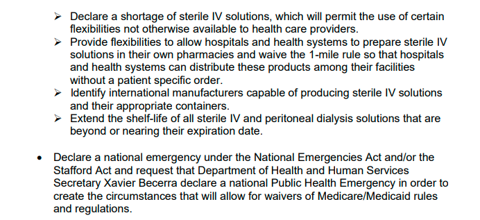 美国静脉注射液急缺！行业协会致信拜登：赶紧宣布国家紧急状态  第2张