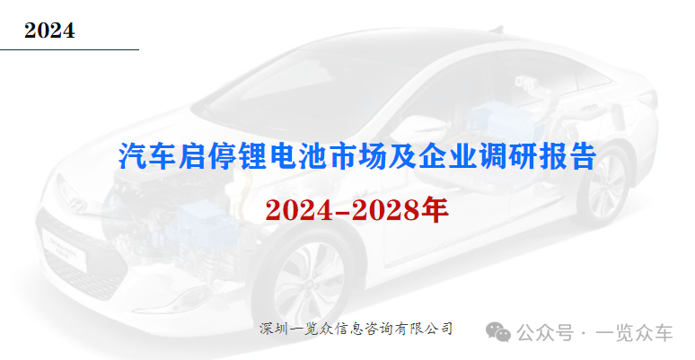 2024-2028年汽车启停锂电池市场及企业调研报告  第1张