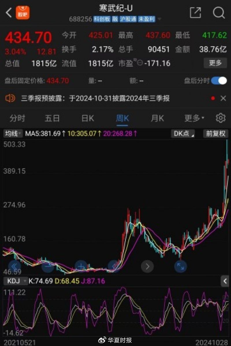 被ETF“抬上”股价巅峰？寒武纪股价暴涨十倍，业绩连亏七年  第1张