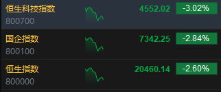 午评：港股恒指跌2.6% 恒生科指跌3.02%机器人、稀土概念股逆势活跃  第3张