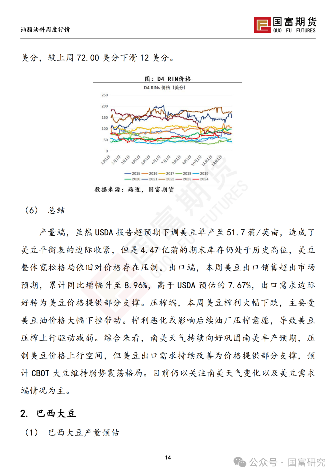 南美天气形势积极，豆系估值受到压制  第15张