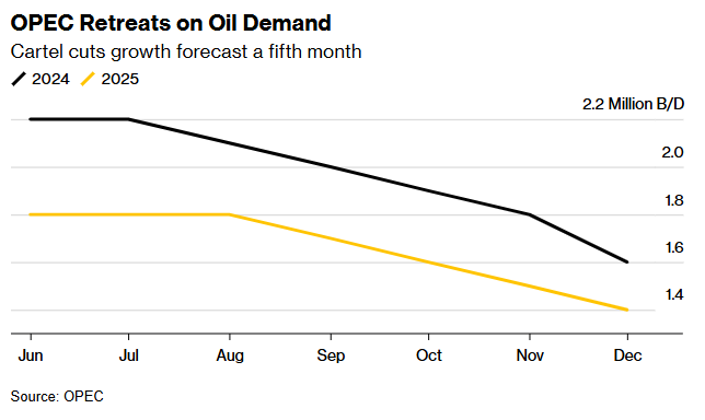 最大幅度下调！OPEC五连降需求预期  第2张