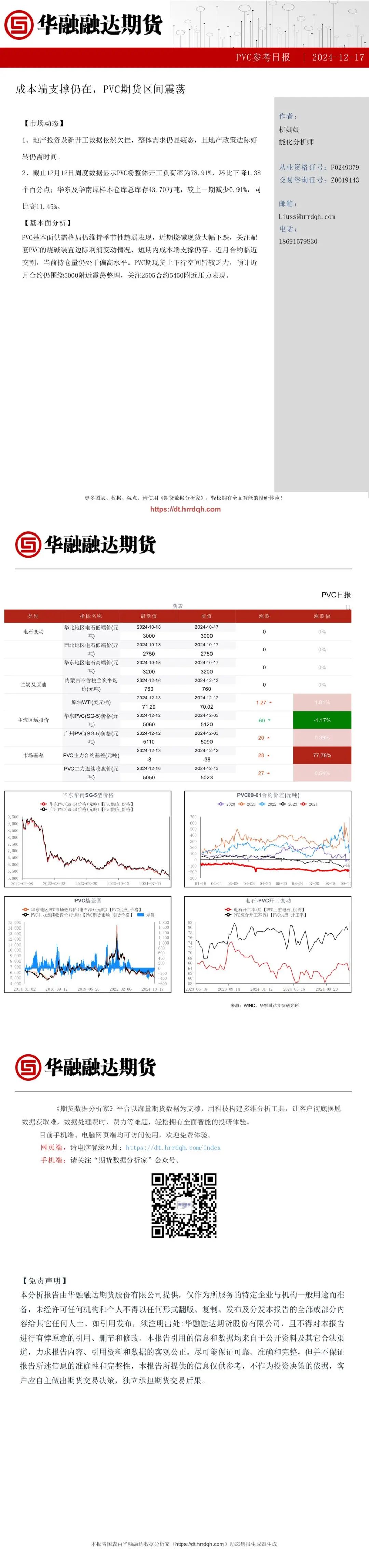 成本端支撑仍在 PVC期货区间震荡