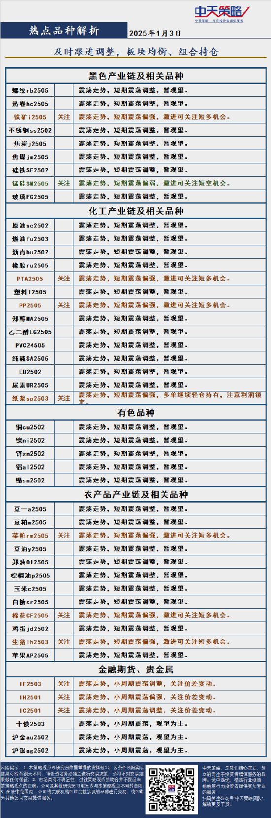 中天策略:1月3日市场分析  第4张