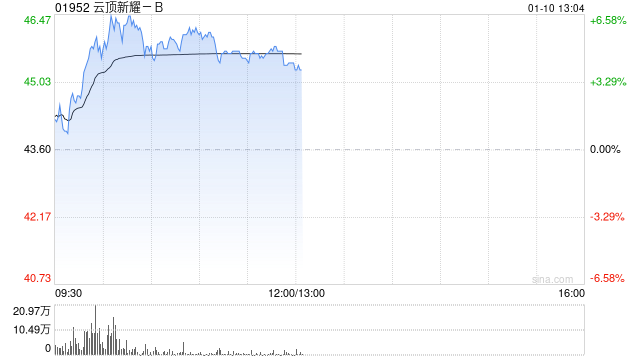 云顶新耀-B早盘反弹逾6% 公司获国际资本关注