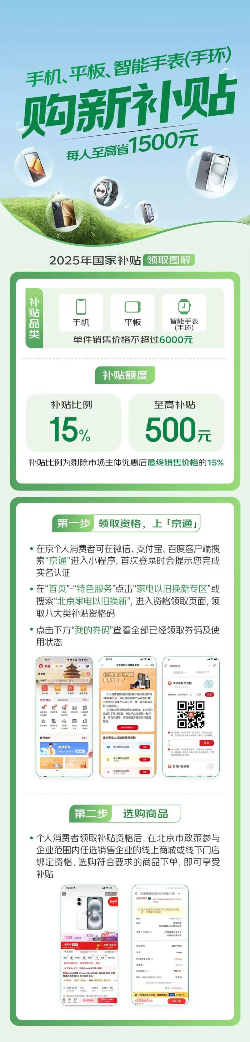 北京购买手机等数码产品可享补贴，实施细则来了  第1张